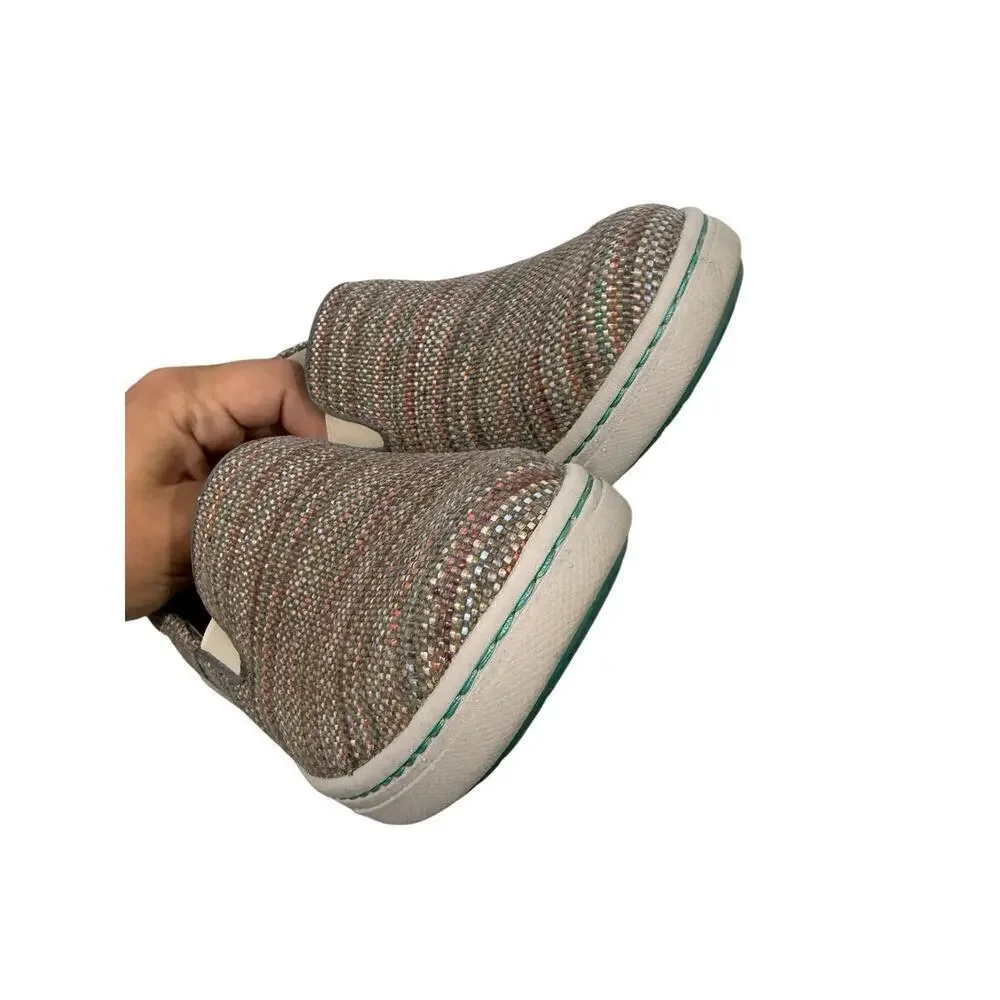 Dansko Belle Round Toe Slip On Flat Womens Size 8‎ 38 4700212424 Beige Multi